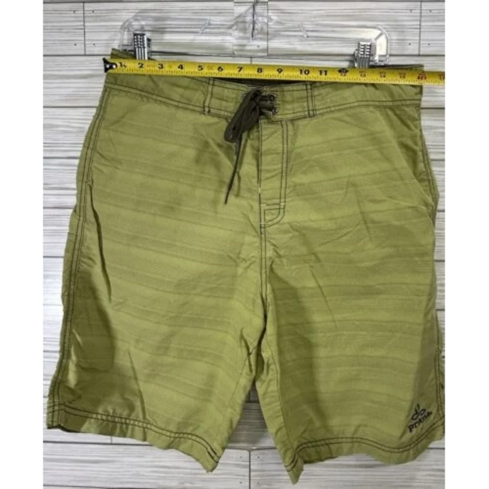 PrAna Bundle‎ Men's Size 33 El Porto Short Sea Green/Blue Swim Board Shorts